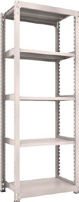 ＴＲＵＳＣＯ　Ｍ３型中量棚　９００Ｘ５７１ＸＨ２４００　５段　単体　ネオグレー＿