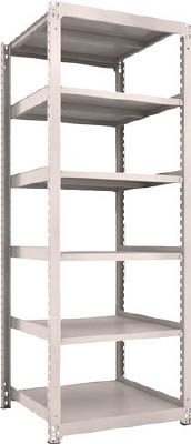 ＴＲＵＳＣＯ　Ｍ３型中量棚　９００Ｘ９２１ＸＨ２４００　６段　単体　ネオグレー＿