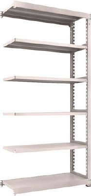 ＴＲＵＳＣＯ　Ｍ３型中量棚　１２００Ｘ４７１ＸＨ２４００　６段　連結　ネオグレー＿