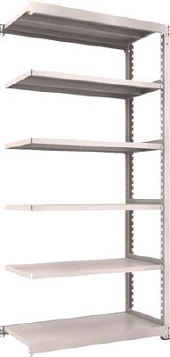 ＴＲＵＳＣＯ　Ｍ３型中量棚　１２００Ｘ５７１ＸＨ２４００　６段　連結　ネオグレー＿