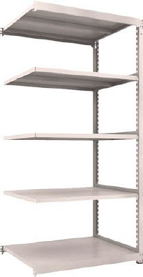 ＴＲＵＳＣＯ　Ｍ３型中量棚　１２００Ｘ９２１ＸＨ２４００　５段　連結　ネオグレー＿