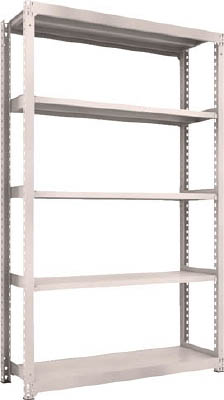 ＴＲＵＳＣＯ　Ｍ３型中量棚　１５００Ｘ４７１ＸＨ２４００　５段　単体　ネオグレー＿