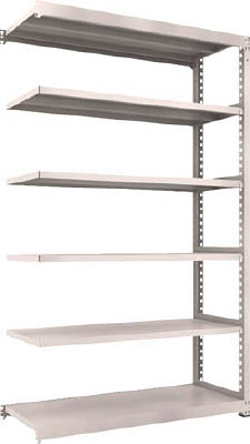 ＴＲＵＳＣＯ　Ｍ３型中量棚　１５００Ｘ５７１ＸＨ２４００　６段　連結　ネオグレー＿
