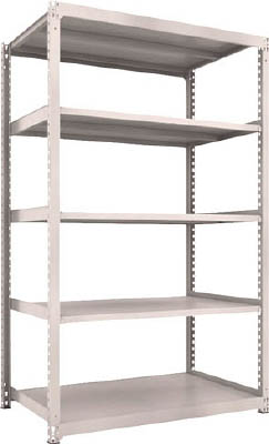 ＴＲＵＳＣＯ　Ｍ３型中量棚　１５００Ｘ９２１ＸＨ２４００　５段　単体　ネオグレー＿