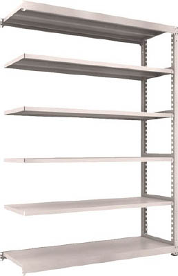 ＴＲＵＳＣＯ　Ｍ３型中量棚　１８００Ｘ５７１ＸＨ２４００　６段　連結　ネオグレー＿