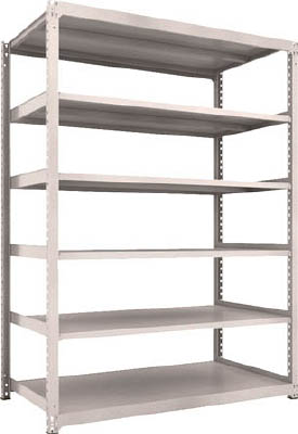 ＴＲＵＳＣＯ　Ｍ３型中量棚　１８００Ｘ９２１ＸＨ２４００　６段　単体　ネオグレー＿