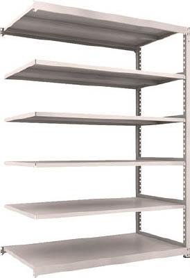 ＴＲＵＳＣＯ　Ｍ３型中量棚　１８００Ｘ９２１ＸＨ２４００　６段　連結　ネオグレー＿