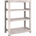 ＴＲＵＳＣＯ　Ｍ５型中量棚　９００Ｘ４７１ＸＨ１２００　４段　単体　ネオグレー＿