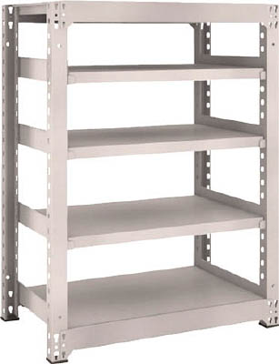 ＴＲＵＳＣＯ　Ｍ５型中量棚　９００Ｘ５７１ＸＨ１２００　５段　単体　ネオグレー＿