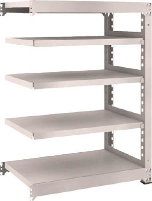 ＴＲＵＳＣＯ　Ｍ５型中量棚　９００Ｘ５７１ＸＨ１２００　５段　連結　ネオグレー＿