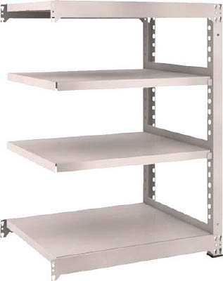 ＴＲＵＳＣＯ　Ｍ５型中量棚　９００Ｘ７２１ＸＨ１２００　４段　連結　ネオグレー＿