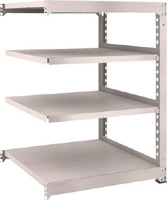ＴＲＵＳＣＯ　Ｍ５型中量棚　９００Ｘ９２１ＸＨ１２００　４段　連結　ネオグレー＿