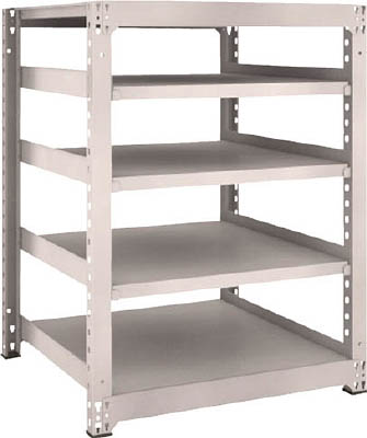 ＴＲＵＳＣＯ　Ｍ５型中量棚　９００Ｘ９２１ＸＨ１２００　５段　単体　ネオグレー＿