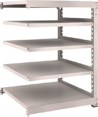 ＴＲＵＳＣＯ　Ｍ５型中量棚　９００Ｘ９２１ＸＨ１２００　５段　連結　ネオグレー＿