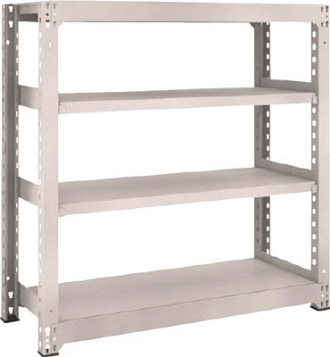 ＴＲＵＳＣＯ　Ｍ５型中量棚　１２００Ｘ４７１ＸＨ１２００　４段　単体　ネオグレー＿