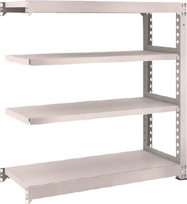 ＴＲＵＳＣＯ　Ｍ５型中量棚　１２００Ｘ４７１ＸＨ１２００　４段　連結　ネオグレー＿