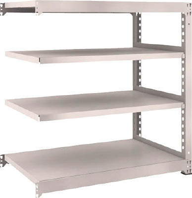 ＴＲＵＳＣＯ　Ｍ５型中量棚　１２００Ｘ７２１ＸＨ１２００　４段　連結　ネオグレー＿