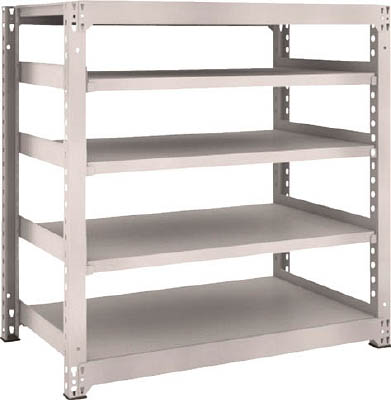 ＴＲＵＳＣＯ　Ｍ５型中量棚　１２００Ｘ７２１ＸＨ１２００　５段　単体　ネオグレー＿