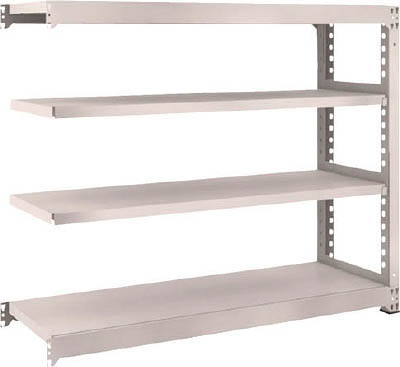 ＴＲＵＳＣＯ　Ｍ５型中量棚　１５００Ｘ４７１ＸＨ１２００　４段　連結　ネオグレー＿
