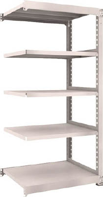 ＴＲＵＳＣＯ　Ｍ５型中量棚　９００Ｘ７２１ＸＨ１８００　５段　連結　ネオグレー＿
