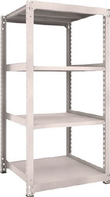 ＴＲＵＳＣＯ　Ｍ５型中量棚　９００Ｘ９２１ＸＨ１８００　４段　単体　ネオグレー＿