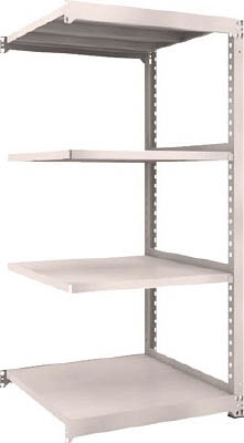 ＴＲＵＳＣＯ　Ｍ５型中量棚　９００Ｘ９２１ＸＨ１８００　４段　連結　ネオグレー＿