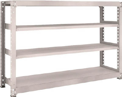 ＴＲＵＳＣＯ　Ｍ５型中量棚　１８００Ｘ４７１ＸＨ１２００　４段　単体　ネオグレー＿