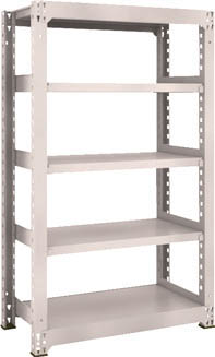 ＴＲＵＳＣＯ　Ｍ５型中量棚　９００Ｘ４７１ＸＨ１５００　５段　単体　ネオグレー＿