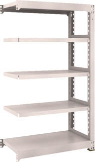 ＴＲＵＳＣＯ　Ｍ５型中量棚　９００Ｘ４７１ＸＨ１５００　５段　連結　ネオグレー＿