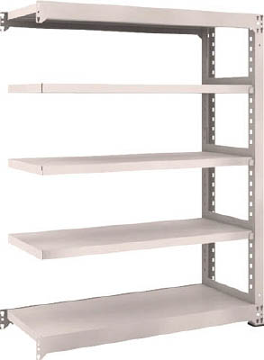 ＴＲＵＳＣＯ　Ｍ５型中量棚　１２００Ｘ４７１ＸＨ１５００　５段　連結　ネオグレー＿