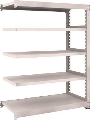 ＴＲＵＳＣＯ　Ｍ５型中量棚　１２００Ｘ５７１ＸＨ１５００　５段　連結　ネオグレー＿