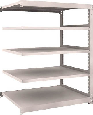 ＴＲＵＳＣＯ　Ｍ５型中量棚　１２００Ｘ９２１ＸＨ１５００　５段　連結　ネオグレー＿