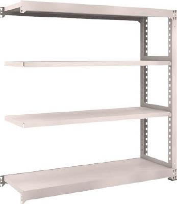 ＴＲＵＳＣＯ　Ｍ５型中量棚　１５００Ｘ４７１ＸＨ１５００　４段　連結　ネオグレー＿