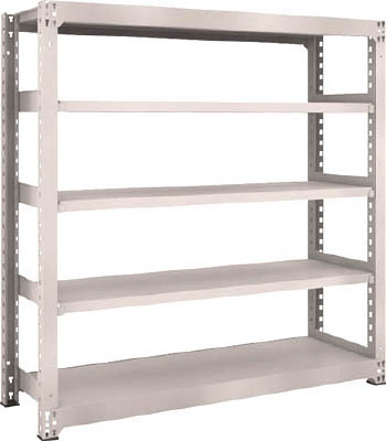 ＴＲＵＳＣＯ　Ｍ５型中量棚　１５００Ｘ４７１ＸＨ１５００　５段　単体　ネオグレー＿