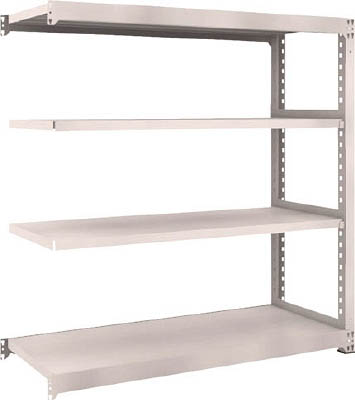 ＴＲＵＳＣＯ　Ｍ５型中量棚　１５００Ｘ５７１ＸＨ１５００　４段　連結　ネオグレー＿