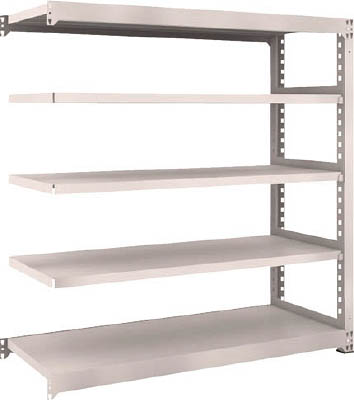 ＴＲＵＳＣＯ　Ｍ５型中量棚　１５００Ｘ５７１ＸＨ１５００　５段　連結　ネオグレー＿