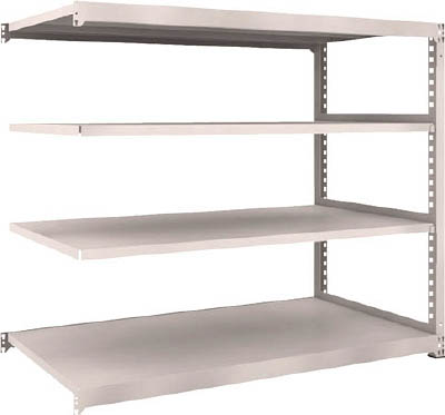 ＴＲＵＳＣＯ　Ｍ５型中量棚　１８００Ｘ９２１ＸＨ１５００　４段　連結　ネオグレー＿