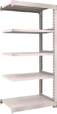 ＴＲＵＳＣＯ　Ｍ５型中量棚　９００Ｘ５７１ＸＨ１８００　５段　連結　ネオグレー＿