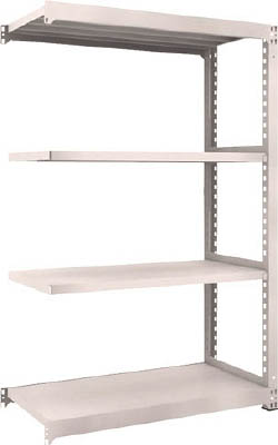 ＴＲＵＳＣＯ　Ｍ５型中量棚　１２００Ｘ５７１ＸＨ１８００　４段　連結　ネオグレー＿