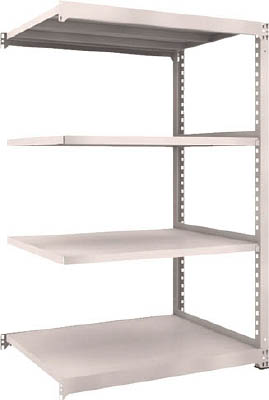 ＴＲＵＳＣＯ　Ｍ５型中量棚　１２００Ｘ９２１ＸＨ１８００　４段　連結　ネオグレー＿