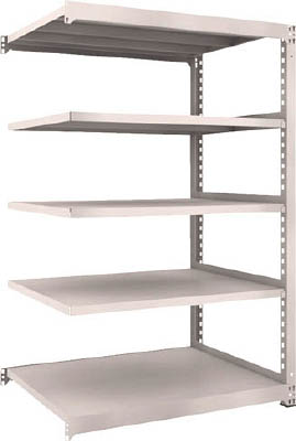 ＴＲＵＳＣＯ　Ｍ５型中量棚　１２００Ｘ９２１ＸＨ１８００　５段　連結　ネオグレー＿