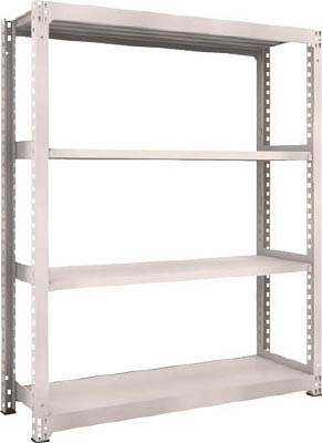 ＴＲＵＳＣＯ　Ｍ５型中量棚　１５００Ｘ４７１ＸＨ１８００　４段　単体　ネオグレー＿