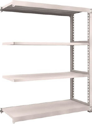 ＴＲＵＳＣＯ　Ｍ５型中量棚　１５００Ｘ５７１ＸＨ１８００　４段　連結　ネオグレー＿