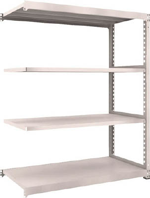 ＴＲＵＳＣＯ　Ｍ５型中量棚　１５００Ｘ７２１ＸＨ１８００　４段　連結　ネオグレー＿