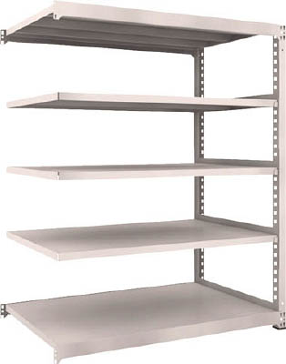 ＴＲＵＳＣＯ　Ｍ５型中量棚　１５００Ｘ９２１ＸＨ１８００　５段　連結　ネオグレー＿