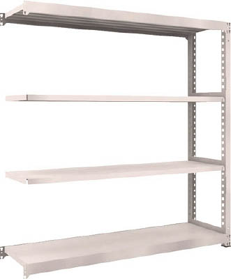 ＴＲＵＳＣＯ　Ｍ５型中量棚　１８００Ｘ４７１ＸＨ１８００　４段　連結　ネオグレー＿