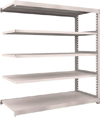 ＴＲＵＳＣＯ　Ｍ５型中量棚　１８００Ｘ７２１ＸＨ１８００　５段　連結　ネオグレー＿