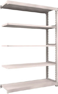 ＴＲＵＳＣＯ　Ｍ５型中量棚　１５００Ｘ４７１ＸＨ２１００　５段　連結　ネオグレー＿