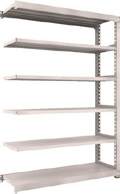 ＴＲＵＳＣＯ　Ｍ５型中量棚　１５００Ｘ４７１ＸＨ２１００　６段　連結　ネオグレー＿