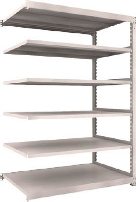 ＴＲＵＳＣＯ　Ｍ５型中量棚　１５００Ｘ９２１ＸＨ２１００　６段　連結　ネオグレー＿